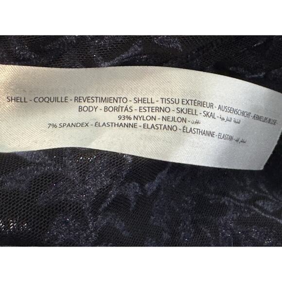 Ariat Velvet Kimono Women's Cardigan Floral Paisley Size XL/XXL Navy Blue/ Black - Picture 5 of 5